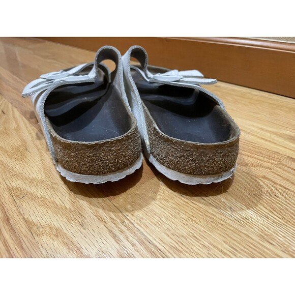 Men’s Birkenstock Arizona Sandals Size 45 White Leather slip on shoes US Size 11 main image 7